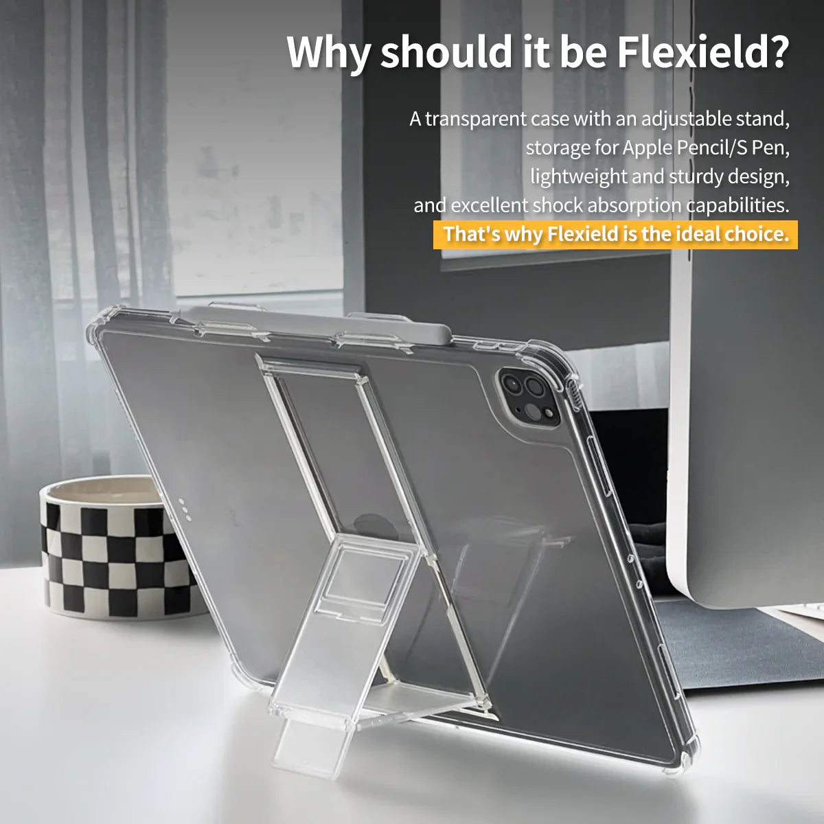 Araree Flexield Case For iPad Pro 11 (M4) - Clear - Tashqila Araree Flexield Case For iPad Pro 11 (M4) - Clear - Tashqila